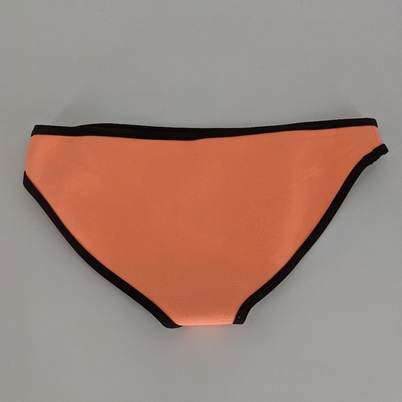 Triangl Neoprene Orange Black Colorblock Bikini - Picture 9 of 11